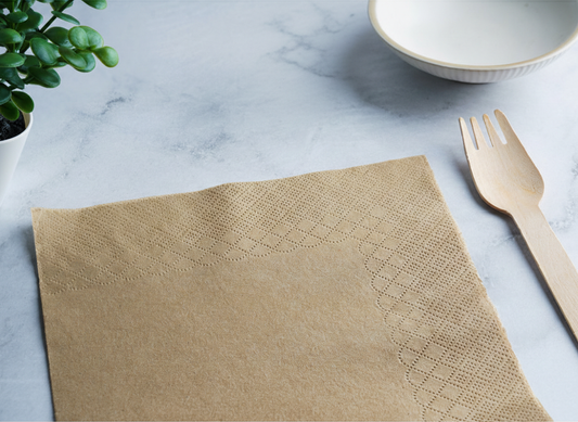 Brown Paper Napkins (33 x 33 cm)