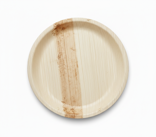 Large 12" (30cm) Round Palm Leaf Plate