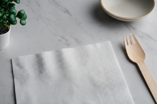 White Paper Napkins (33 x 33 cm)