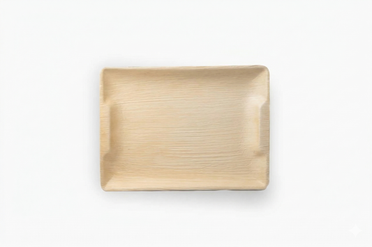 10" x 14″ Areca Palm Leaf Rectangle Serving Tray