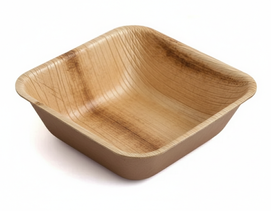 5.5" Square Palm Leaf Bowl  (550ml)