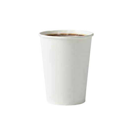 8oz White Single Wall Paper Cups (Without Lids)