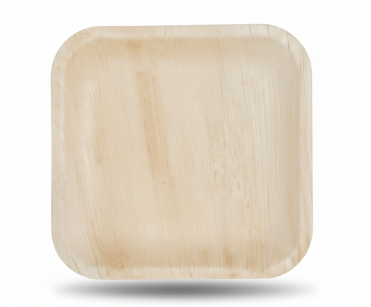 9" Square Palm Leaf Plate